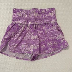 Free people purple high waisted shorts never worn